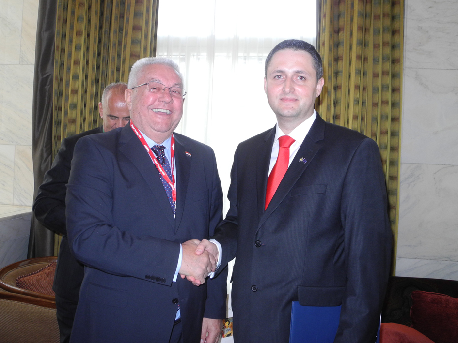 Predsjedatelj Zastupničkog doma dr. Denis Bećirović razgovarao sa predsjednikom Sabora Hrvatske Lukom Bebićem
